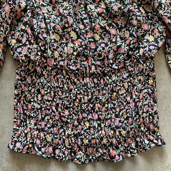 Anthro Viscose Floral Off The Shoulder Top--XS - Picture 4 of 11